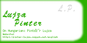 lujza pinter business card